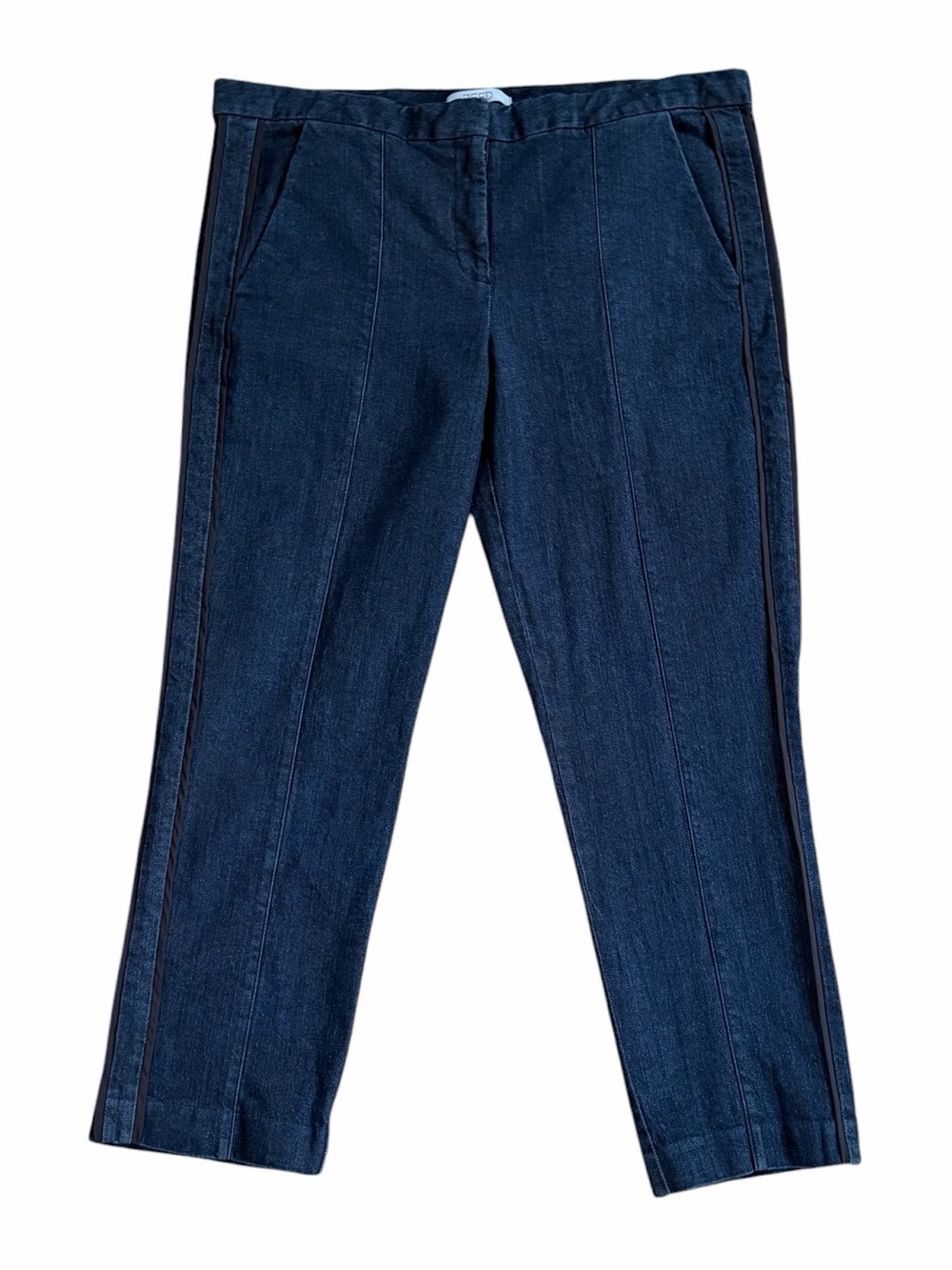 Reed Cotton Stretch Slim Tapered Trouser Crop Jeans Size 14